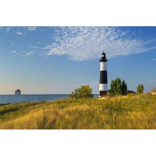 Big Sable Point Lighthouse on the eastern shore of Lake-Michigan Ludington State Park-Michigan